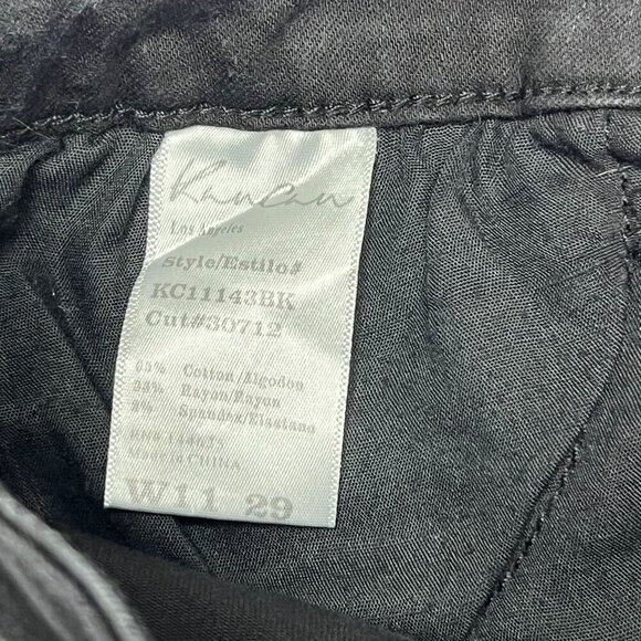 KanCan Distressed Black Jean Shorts Size 29 - Picture 6 of 6
